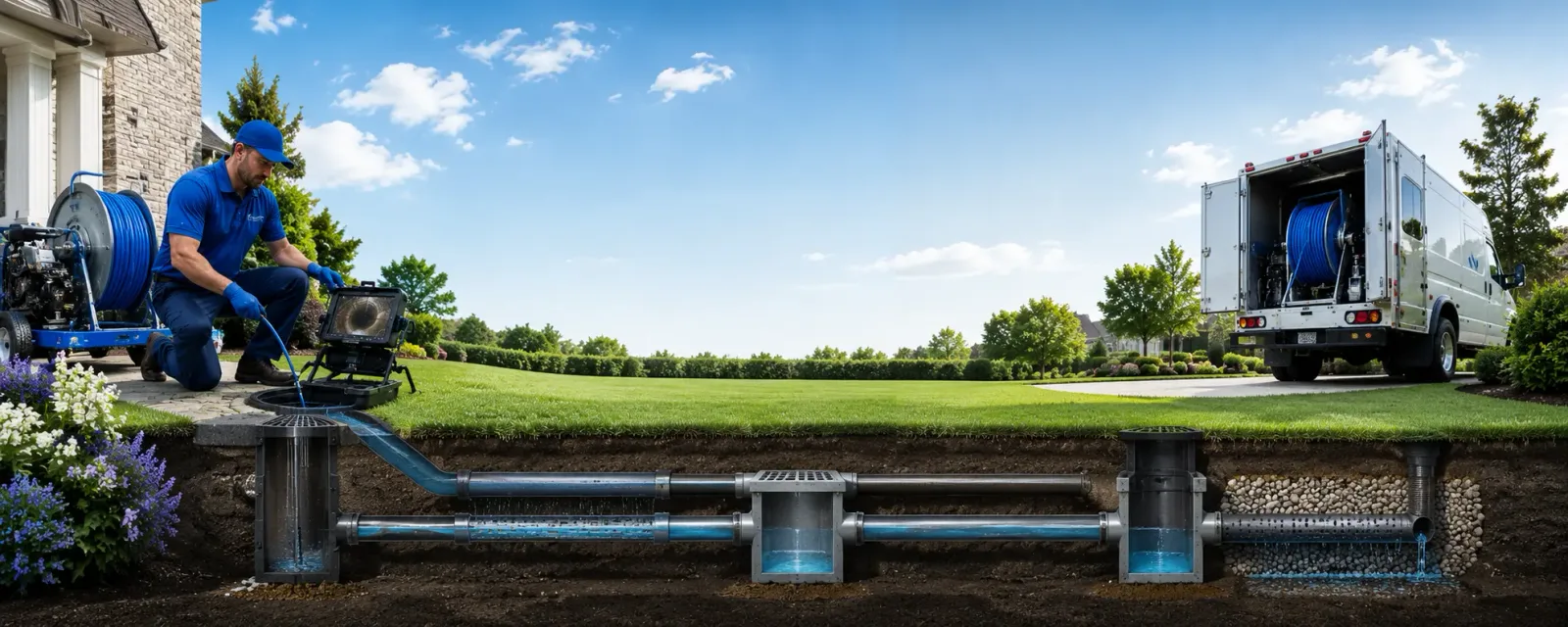 Outdoor drain cleaning information for Vanderbilt, PA